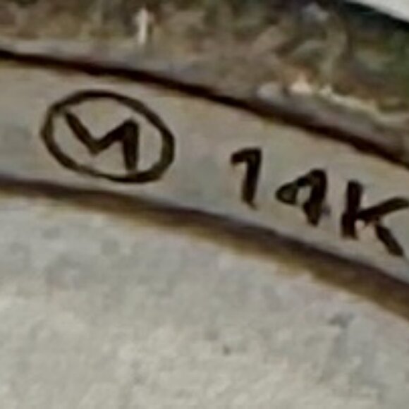 Mejuri EUC Diamonds Line Ring White Gold Size 5 - Picture 5 of 7